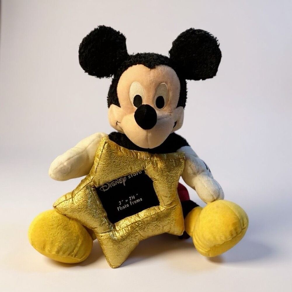 Mickey Plush holding Star Picture Frame Disney Store